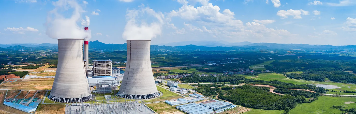 A nuclear plant.