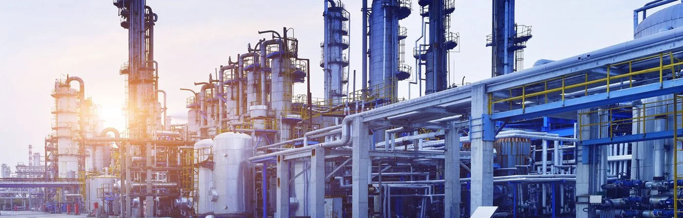 A petrochemical plant.