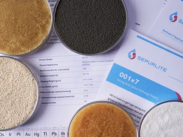 Several bowls of resins and two data sheets on the table.
