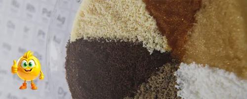 A bowl of resin examples with different models.